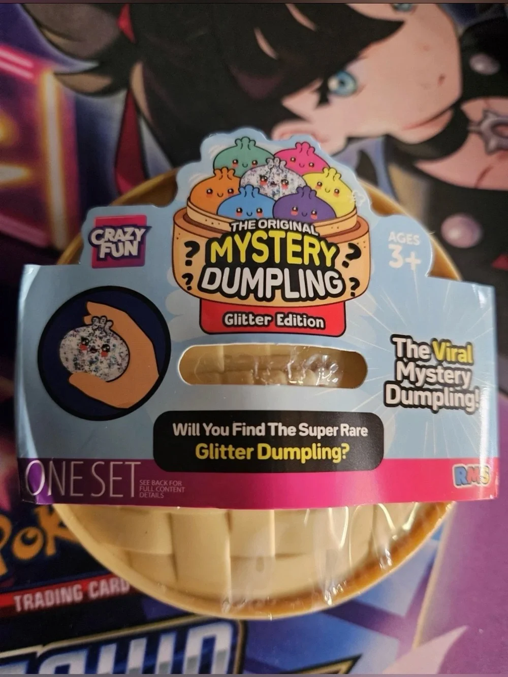 RMS Crazy Fun The Original Mystery Dumpling Glitter Edition Squishy Bun